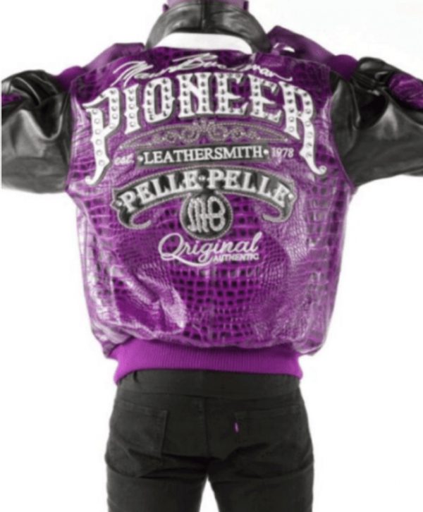 Pelle Pelle Mens Pioneer Purple Jacket