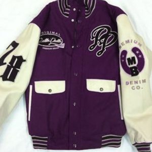 Pelle Pelle Premium Denim Co. Purple Varsity Jacket