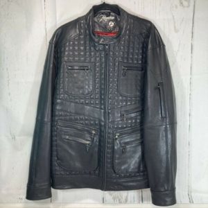 Pelle Pelle Requiem Leather Biker Moto Black Jacket