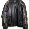 Pelle Pelle Vintage Marc Buchanan Black Gold Leather Jacket