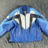 Pelle Pelle Vintage Marc Buchanan Blue Leather Jacket  