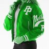 Pelle Pelle Womens 1978 Green Varsity Jacket