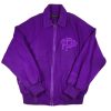 Pelle Pelle Womens 1978 Purple Wool Varsity Jacket