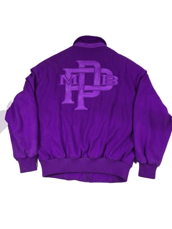 Pelle Pelle Womens 1978 Purple Wool Varsity Jacket