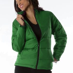 Pelle Pelle Womens Green Puffer Jacket