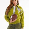 Pelle Pelle Womens Light Green Detroit 78 Jacket