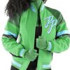 Pelle Pelle Womens Movers and Shakers Light Green Jacket