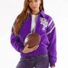 Pelle Pelle Womens Purple Detroit 78 Jacket