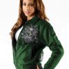 Pelle Pelle Womens Triple Crest Green Jacket