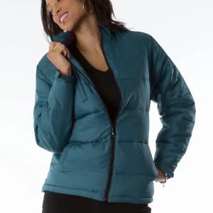 Pelle Pelle Womens Turquoise Puffer Jacket