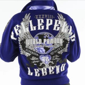 Pelle Pelle World Famous Legend Blue Varsity Jacket
