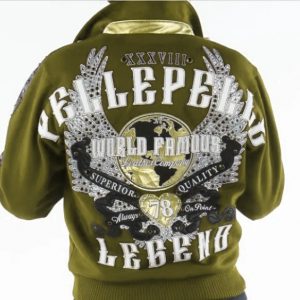 Pelle Pelle World Famous Legend Olive Varsity Jacket