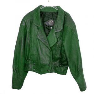 Vintage Pelle Pelle Green Leather Jacket