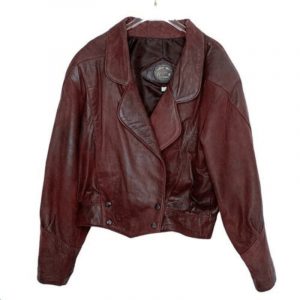 Vintage Pelle Pelle Maroon Leather Jacket
