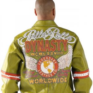 Worldwide Dynasty by Pelle Pelle Olive Leather Jacket