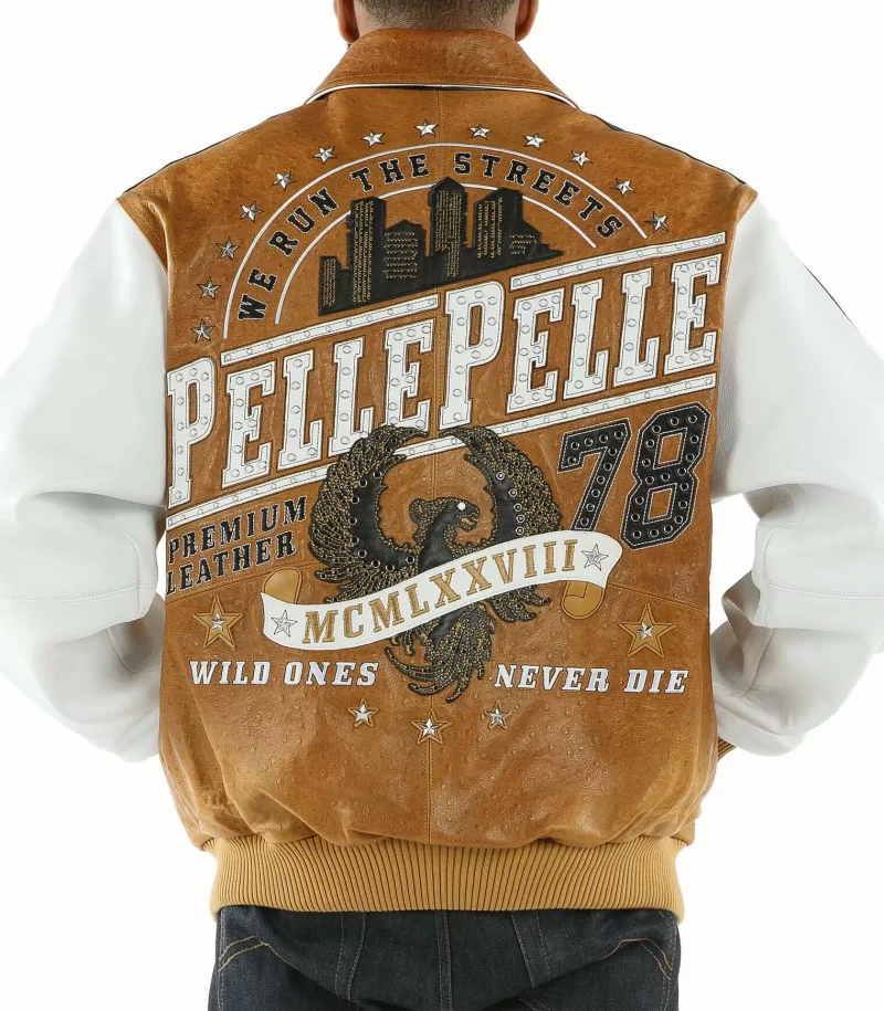 Pelle Pelle Brown Wild Ones Leather Studded Jacket