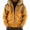 Pelle Pelle Caramel Supreme Club Hood Leather Jacket