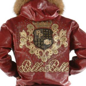 Pelle Pelle Crest Maroon Leather Jacket