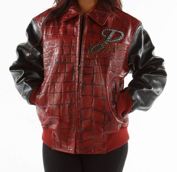 Pelle Pelle Exotic Studded Red Black Jacket