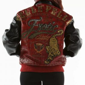 Pelle Pelle Exotic Studded Red Black Jacket