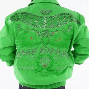 Pelle Pelle Green All For One Studded Jacket