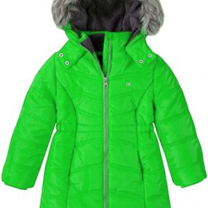 Pelle Pelle Kids Long Puffer Aerial Cabaret Green Coat