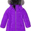 Pelle Pelle Kids Long Puffer Aerial Cabaret Purple Coat