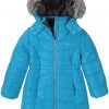 Pelle Pelle Kids Long Puffer Aerial Cabaret Turquoise Coat