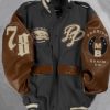 Pelle Pelle Limited Edition Charcoal Varsity Jacket