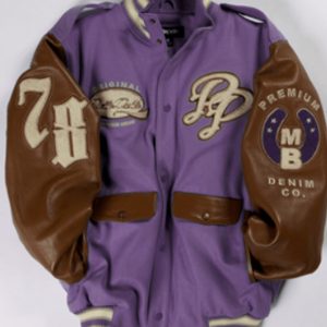 Pelle Pelle Limited Edition Purple Varsity Jacket