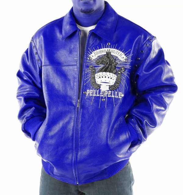 Pelle Pelle Mens Grand Master Blue Jacket