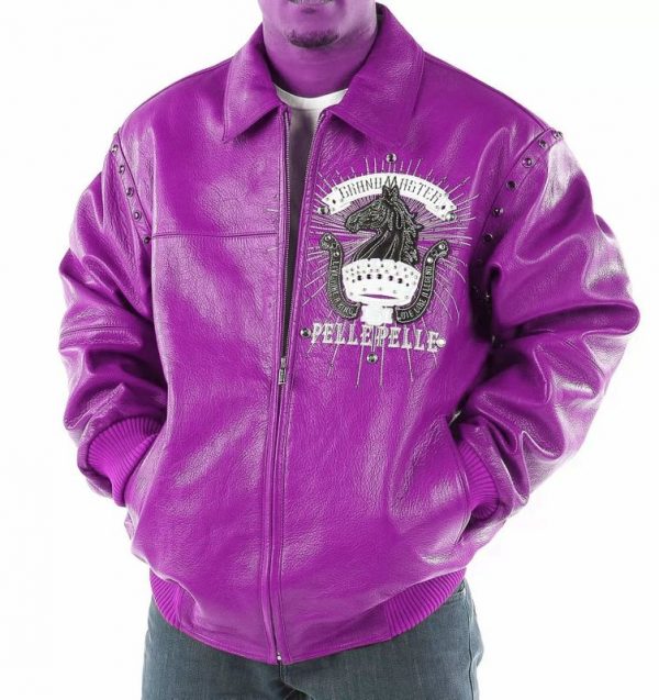 Pelle Pelle Mens Grand Master Purple Jacket