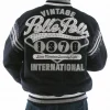 Pelle Pelle Navy Vintage International Wool Jacket
