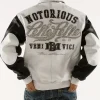 Pelle Pelle Notorious White & Black Leather Jacket