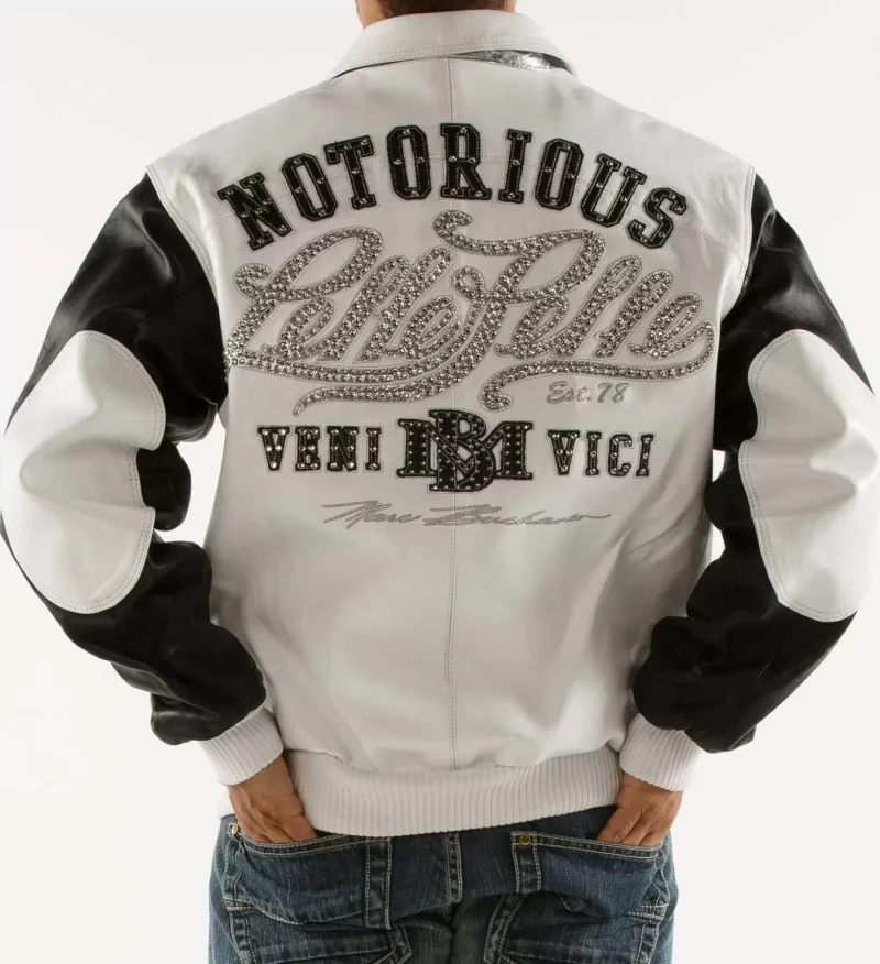 Pelle Pelle Notorious White & Black Leather Jacket