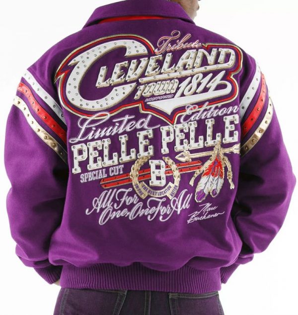 Pelle Pelle Purple Cleveland Tribute Special Cut Jacket