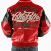 Pelle Pelle Red Black Notorious Studded Leather Jacket