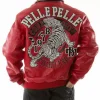 Pelle Pelle Red Come Out Fighting Tiger Jacket