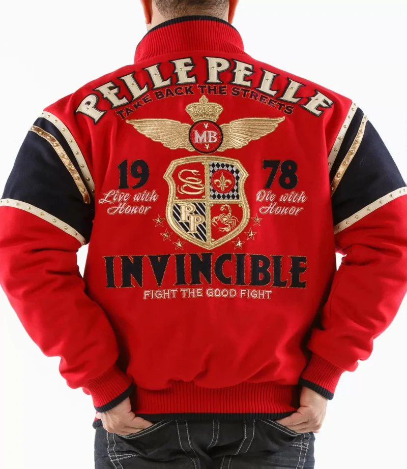 Pelle Pelle Red Invincible Wool Jacket