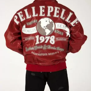 Pelle Pelle Red World’s Best 1978 Studded Jacket