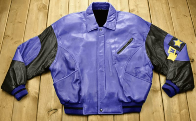 Pelle Pelle Soda Club Blue Leather Jacket