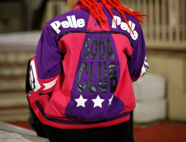 Pelle Pelle Throwback Wool Purple Soda Club Jacket