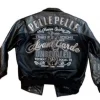 Pelle Pelle Unrivaled Black Leather Bomber Jacket