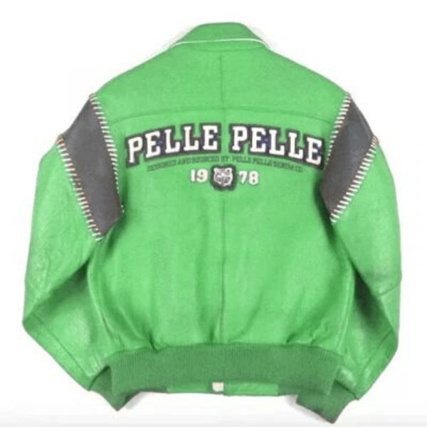 Pelle Pelle Vintage Green Leather Jacket