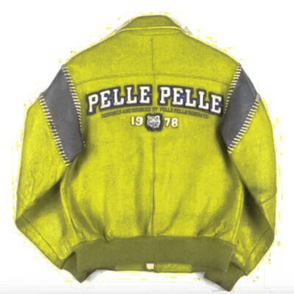 Pelle Pelle Vintage Neon Yellow Leather Jacket