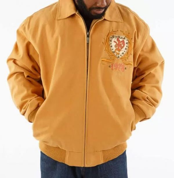 Pelle Pelle Yellow All For One Studded Jacket