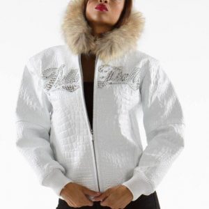 Ladies Encrusted Varsity Script Jacket