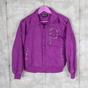 Marc Buchanan Pelle Pelle Womens Vintage Bomber Pink Jacket