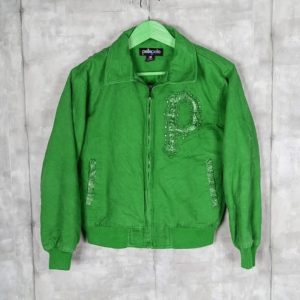 Marc Buchanan Pelle Pelle Womens Vintage Light Green Jacket
