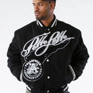 Pelle Pelle American Legend Black Varsity Jacket
